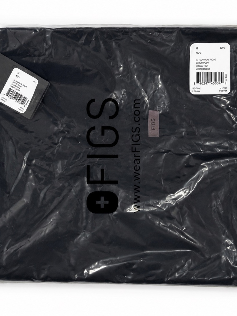 NWT FIGS Men’s Technical Pique Polo Navy Medium FIGSPRO M22WV1004